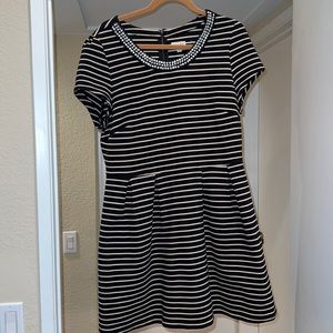 Jeweled neckline dress